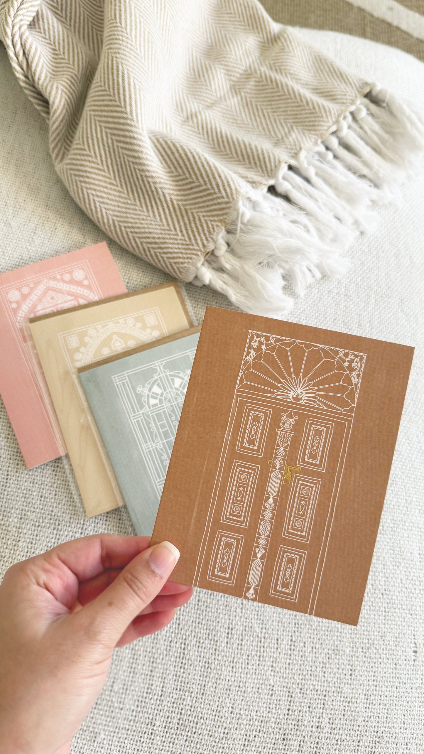 Door Greeting Card - بطاقة الباب